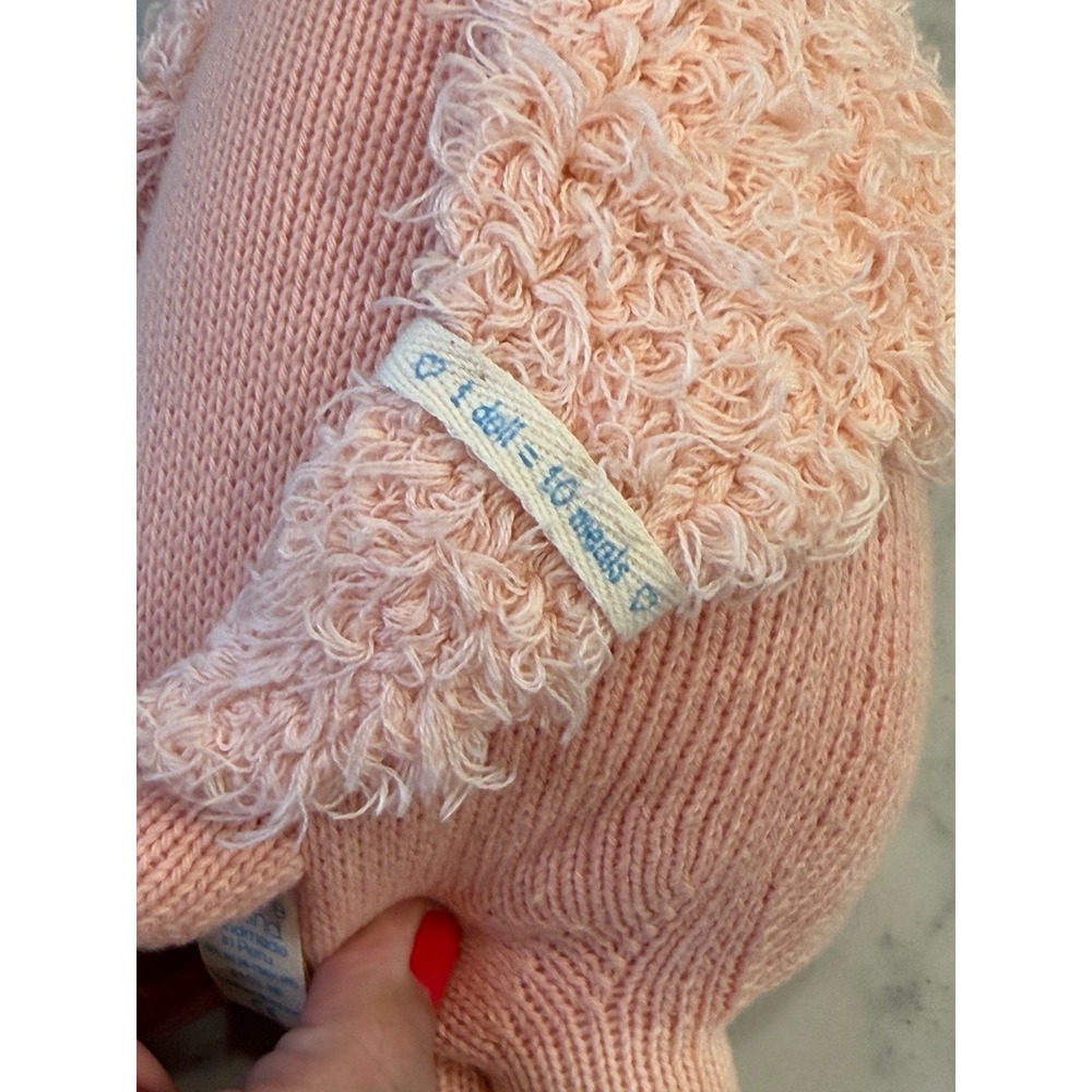 Cuddle + Kind Penelope the Flamingo Regular 20" Hand Knit Plush Doll EUC - Picture 5 of 6